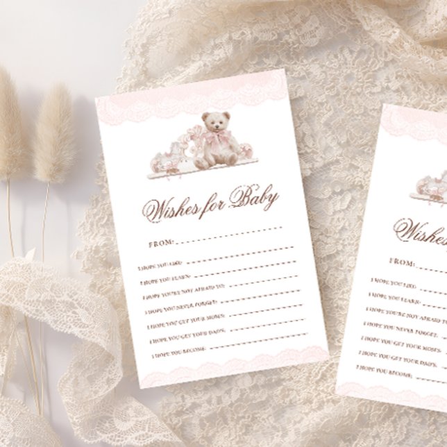 Cartão de Desejos de Arco de Urso de Pelúcia para  (Criador carregado)