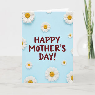 Cartão de Desejos do Dia das Mães Floral