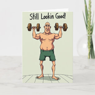 Cartão de desenho animado do Dia dos Pais Buff