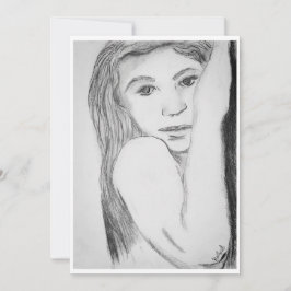 Cartão de desenho "Perdido nos Olhos"