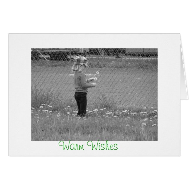 Cartão de Desenho Quente (Frente Horizontal)