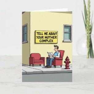 Cartão de Design de Cena de Mãe Urbana