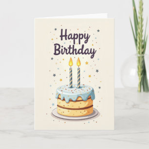 Cartão de Design de Tratamento de Aniversário