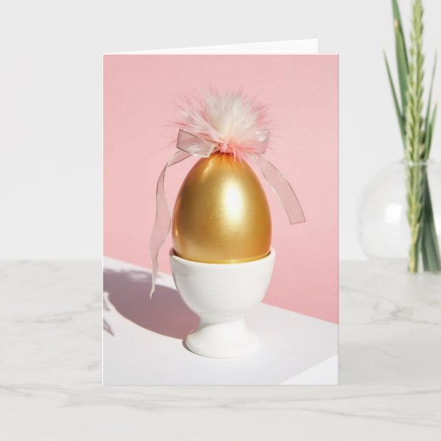 Cartão de Design Esfera Dourada (Frente)