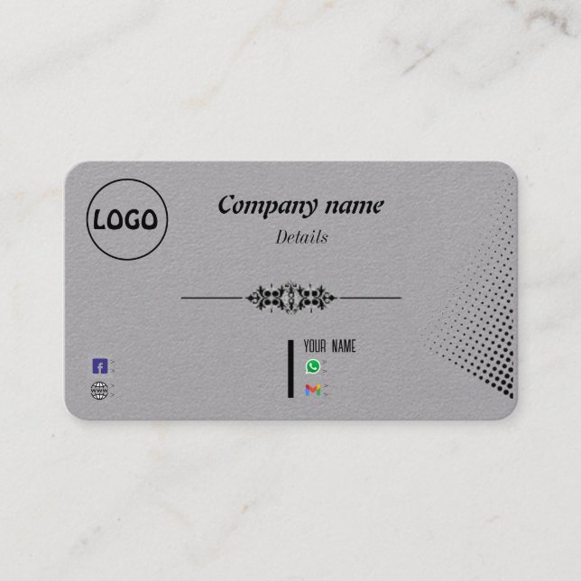 cartão de design exclusivo (Frente)