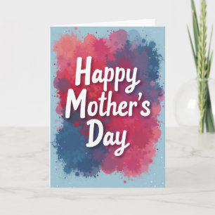 Cartão de Design Vibrante para o Dia das Mães