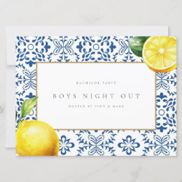 Cartão de Despedida de Solteiro para Azulejos de L