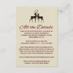 Cartão de Detalhe de Casamento de Pinheiro de Nata