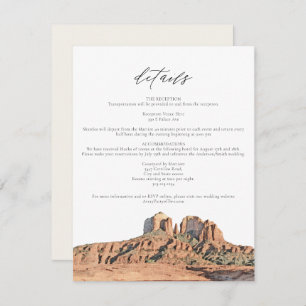 Cartão de Detalhes da Arizona do Deserto SEDONA Wa