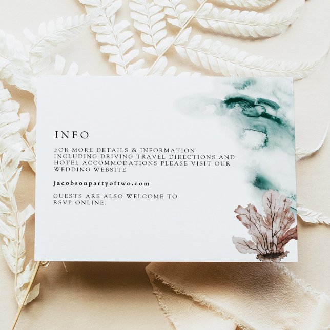 Cartão de Detalhes da Praia Marinha do Oceano Trop (Criador carregado)