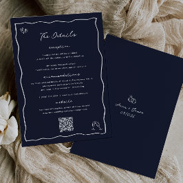 Cartão de Detalhes de Casamento de Portas Desenhad