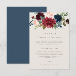 Cartão de Detalhes de Elegância de Outono
