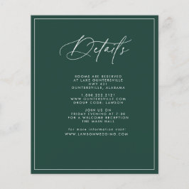 Cartão de Detalhes do Esmeraldo de Orçamento