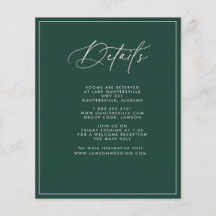 Cartão de Detalhes do Esmeraldo de Orçamento