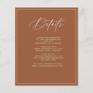 Cartão de Detalhes do Terracotta