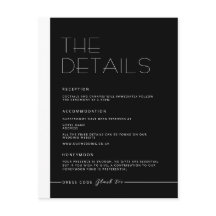 Cartão de Detalhes Monocromáticos Minimalista EMIL