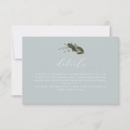 Cartão de Detalhes Selvagem e Verde