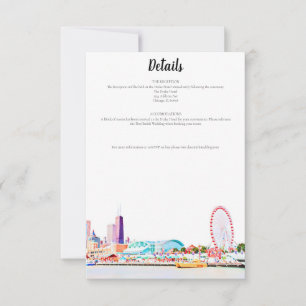 Cartão de Detalhes Skyline Chicago