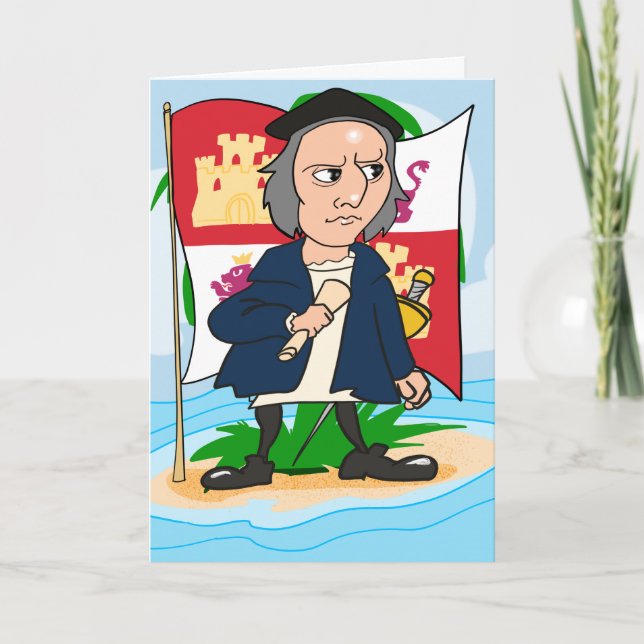 Cartão de Dia Colombo (Frente)