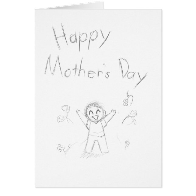 Cartão de dia da mãe (Frente)