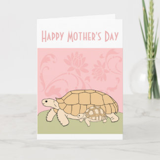 Cartão de Dia da Mãe Sulcata Personalizável 10