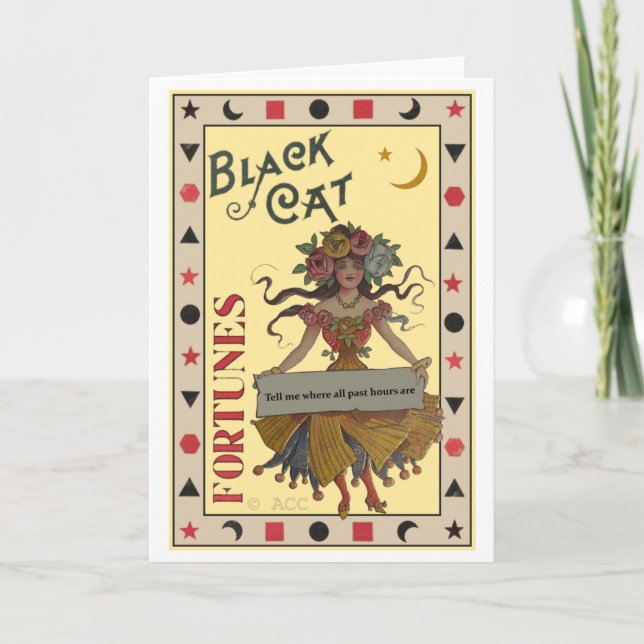 Cartão de Dia das Bruxas da Fortune Teller (Frente)