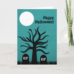 Cartão de Dia das Bruxas de Gravidez Assustadora, 