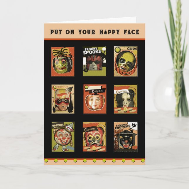 Cartão de Dia das Bruxas Engraçado (Frente)