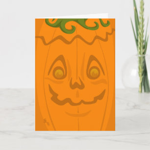 Cartão de Dia das Bruxas Jack o' Lanterna