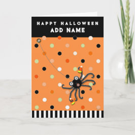 Cartão de Dia das Bruxas Personalizado