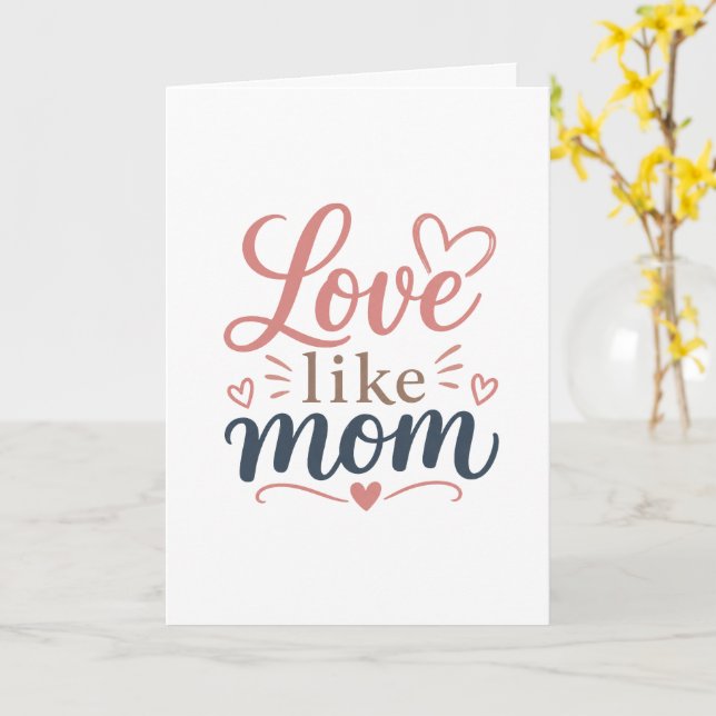 Cartão de Dia das Mães Amor de Mãe Presente Minima (Flor Amarela)