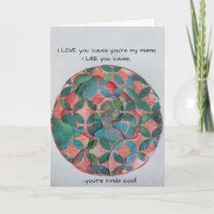 Cartão de Dia das Mães Artístico