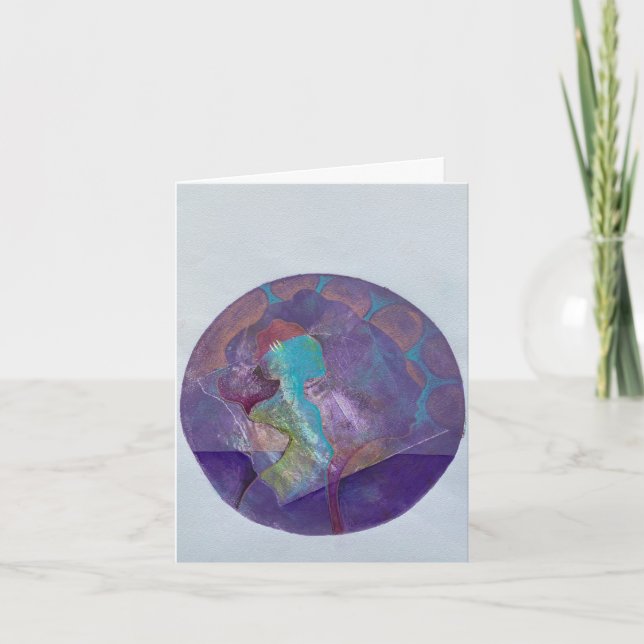 Cartão de Dia das Mães Artístico (Frente)