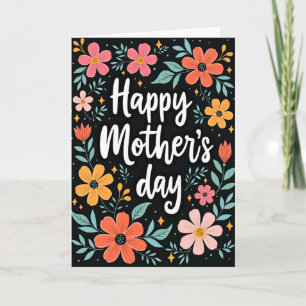 Cartão de Dia das Mães com Design Lovely