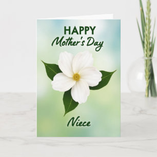 Cartão de Dia das Mães com Flores Beijadas pelo So