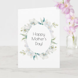 Cartão de Dia das Mães com Orquídea