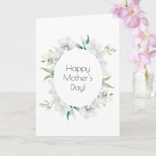 Cartão de Dia das Mães com Orquídea