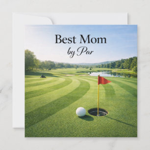 Cartão de Dia das Mães de Golfe para Mamãe