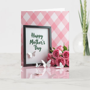 Cartão de Dia das Mães Feliz e Lustroso