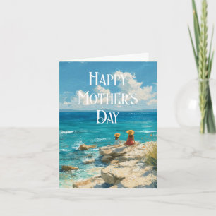 Cartão de Dia das Mães Feliz na Costa