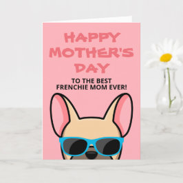 Cartão de Dia das Mães Frenchie Fawn French Bulldo