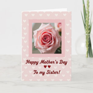 Cartão de Dia das Mães para Irmã da Rosa