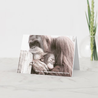 Cartão de Dia das Mães para os braços de uma mãe