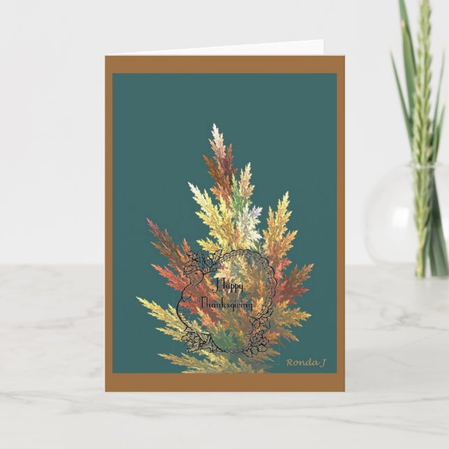 Cartão de Dia de Ação de Graças (Frente)