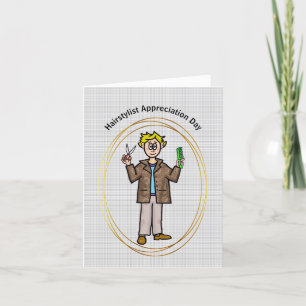 Cartão de Dia de Apreciação de Stylist para o Cabe