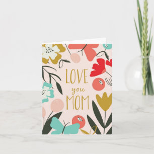 Cartão de dia de as mães - Amo-Te Mãe