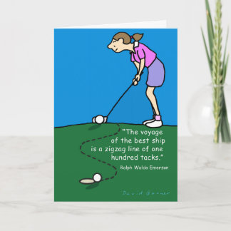 Cartão de dia de as mães com tema Golf