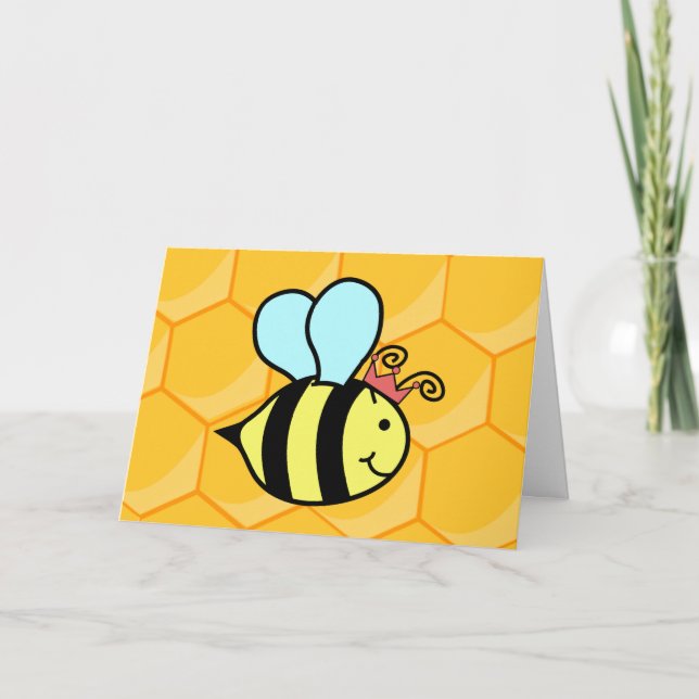 Cartão de Dia de as mães da Rainha Bee (Frente)