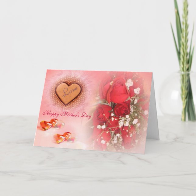 Cartão de Dia de as mães de Amor (Frente)