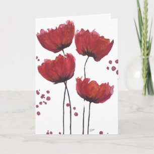 Cartão de Dia de as mães de Amor Poppy